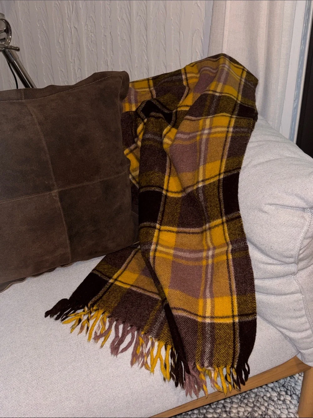 Faribo vintage wool throw brown